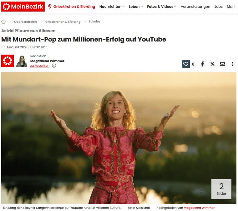 Astrid Pflaum in "Mein Bezirk"